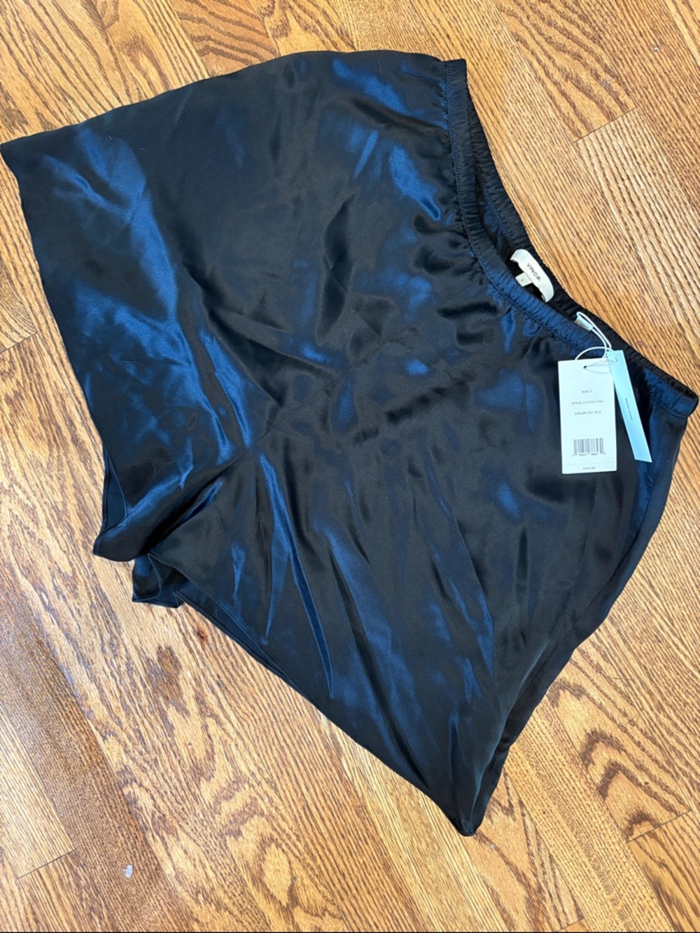 Vince Black Silk Shorts